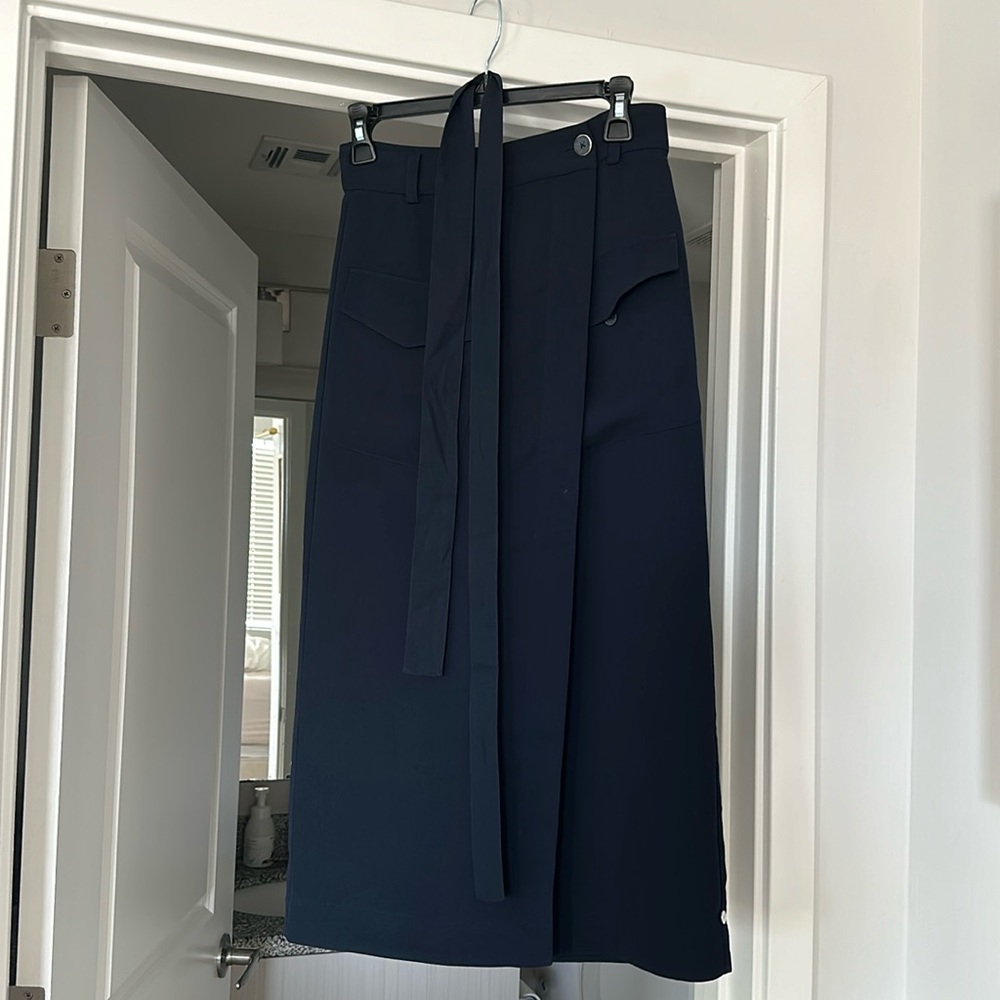 Scotch & Soda Maison Scotch Starwatcher Navy Midi Wrap Cargo Style Pockets